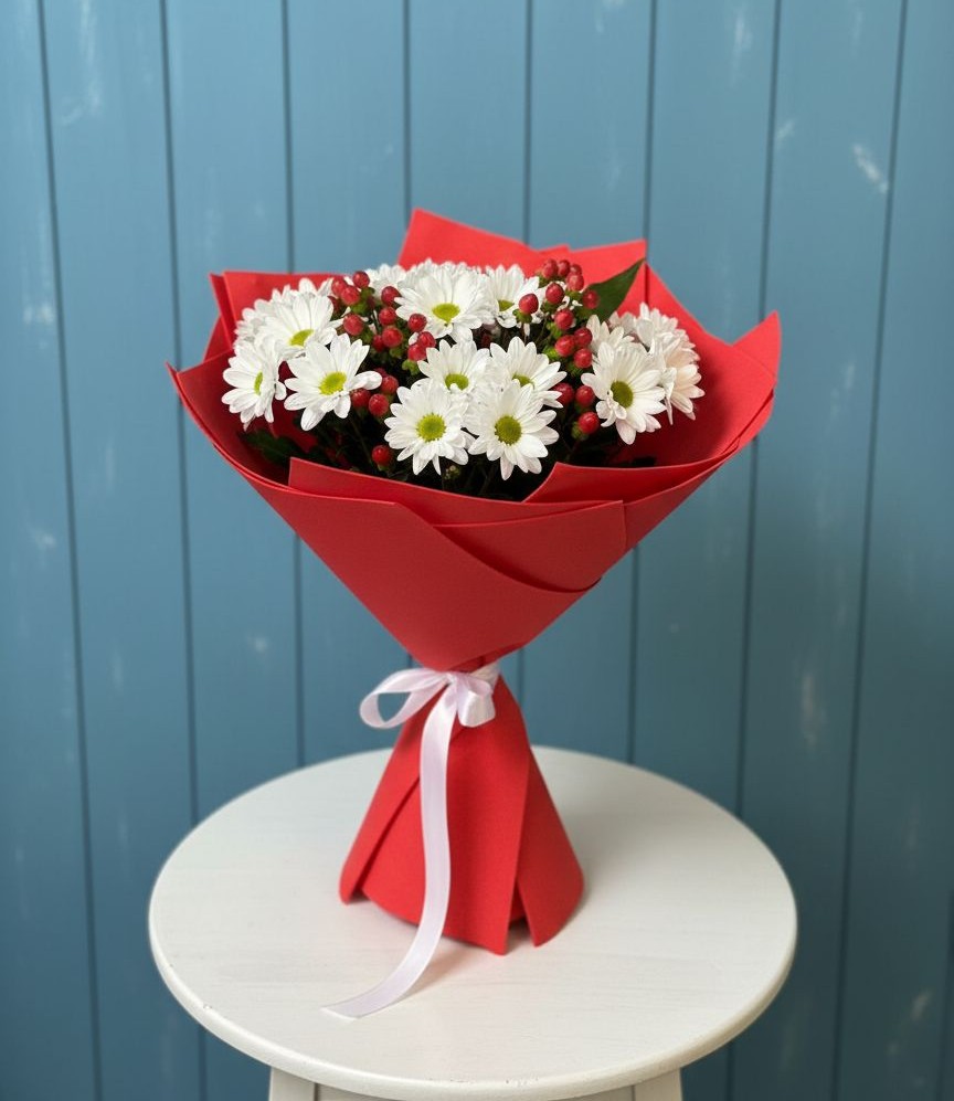 Букет цветов из: Хризантемы в Голынки