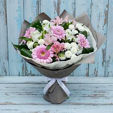 Букет цветов из:  Герберы, Альстромерии и Хризантемы #REPLACE_PRED# Голынки