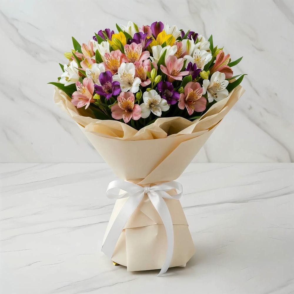 Букет цветов из: Альстромерии в Голынки