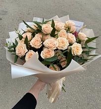 Букет Кремовые розы Латте в Голынки