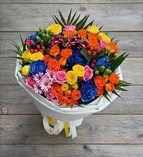 Букет цветов из:  Розы и Хризантемы в Голынки
