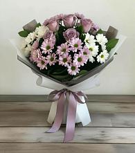 Букет цветов из:  Хризантемы и Розы #REPLACE_PRED# Голынки