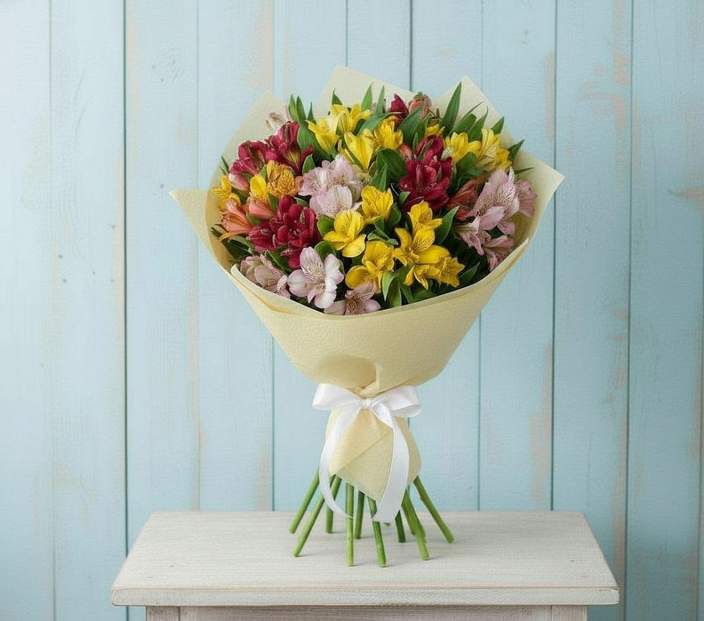 Букет цветов из: Альстромерии в Голынки